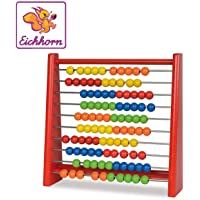 Eichhorn Eichhorn-100003405 Ábaco de Madera con 100 Bolas de Colores- para Niños a Partir de 3 años (100003405)